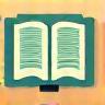 Icon representing an e-reader or digital device.